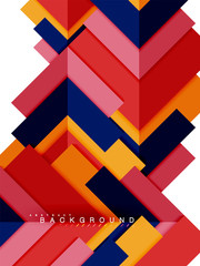 Multicolored abstract geometric shapes, geometry background for web banner