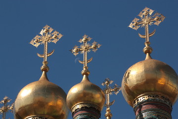 Kuppeln der Kirche des Terem-Palastes