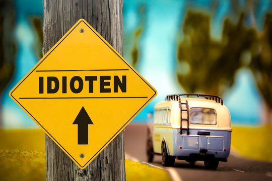 Schild 307 - Idioten