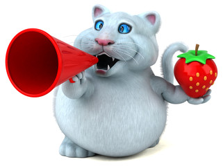 Fun cat - 3D Illustration