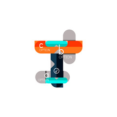 Abstract lines geometric infographic layoutAbstract lines geometric infographic layout, data visualization design, option step by step schedule, web box