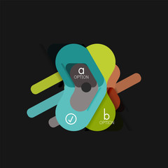 Flat design geometric infographics, arrow shape vector sticker or label, price tags, offer promotion badge, icon design, paper style layout for data graphic visualization step by step process, for