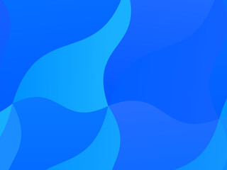 Light blue geometric background with wavy shapes, lines. Vector illustration. Dynamic motion style. Modern minimalist style 