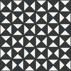 Obraz premium Triangle in table square or net abstract seamless pattern monochrome or two colors vector