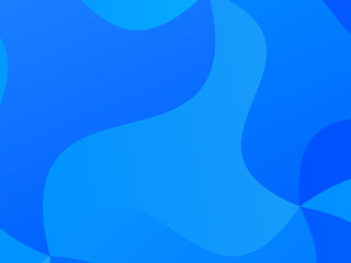 Light blue geometric background with wavy shapes, lines. Vector illustration. Dynamic motion style. Modern minimalist style 