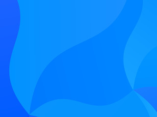 Fototapeta premium Light blue geometric background with wavy shapes, lines. Vector illustration. Dynamic motion style. Modern minimalist style 