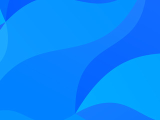 Light blue geometric background with wavy shapes, lines. Vector illustration. Dynamic motion style. Modern minimalist style 