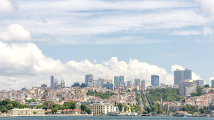 Fototapeta premium Istanbul Cityscape, Besiktas District, Turkey