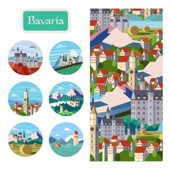 Bavaria. Vector illustration.
