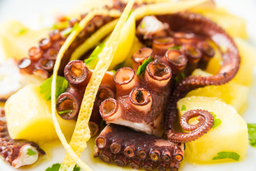 Insalata di polpo e patate, Mediterranean food 