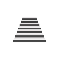 White stairs vector icon