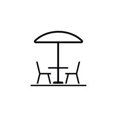 Patio vector icon