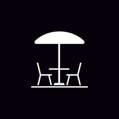 Patio vector icon