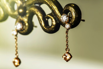 スタンドに飾ったピアス