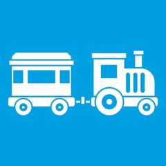 Toy trainin simple style isolated on white background vector illustration