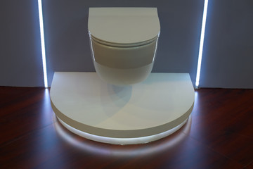 Led lit toilet