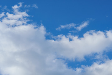 Naklejka na ściany i meble White clouds with blue sky