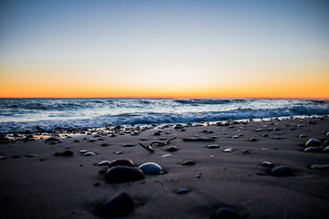 Obraz premium Sunset over Baltic Sea