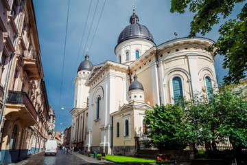 Fototapeta na wymiar Lviv, The Church of the Transfiguration
