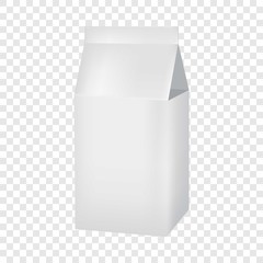 Milk or juice carton box mockup. Realistic illustration of milk or juice carton box vector mockup for web