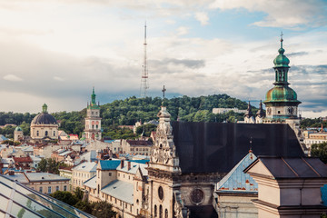 Fototapeta premium Lviv panoramic view