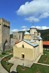 Fototapeta na wymiar Monastery Manasija near Despotovac in Serbia