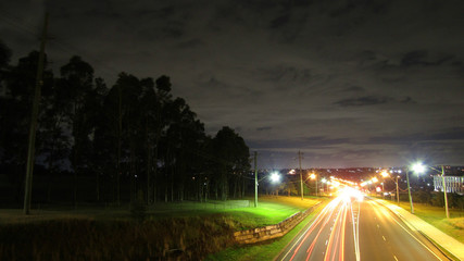 Light Trails on the Highway