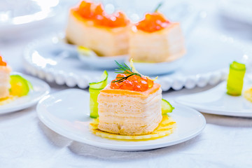  Lachs kavier Gormet häppchen