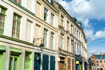 Traditional buildings in the old town of Lille, France
