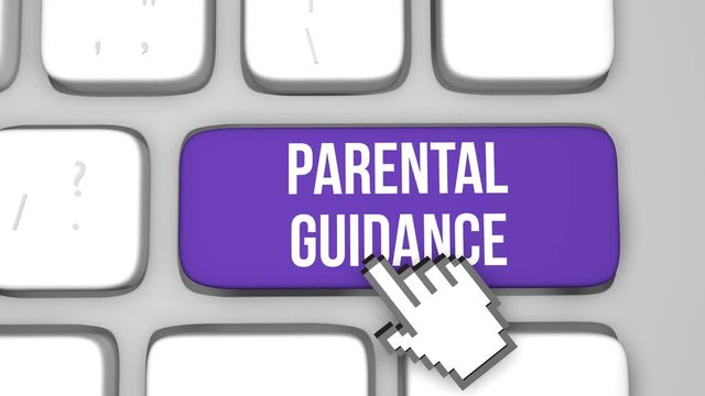 Parental guidance keyboard key animation