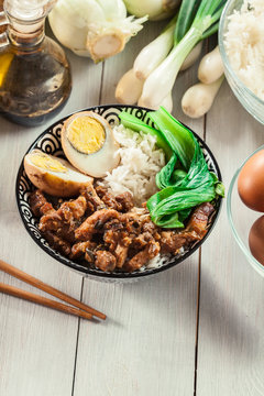 Taiwanese braised pork over rice