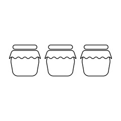 Honey icon. simple vector icon on white background