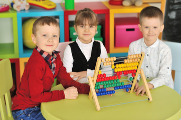 Children play in the children's room