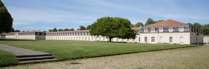 large Panorama of the corderie royale in Rochefort, France, Europe
