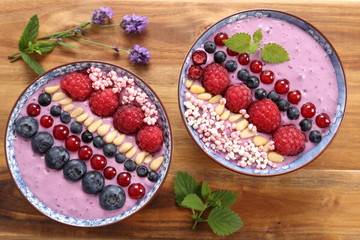 Blueberry smoothie.
