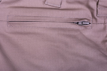 Pocket with snake close-up