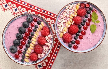 Smoothie bowls.
