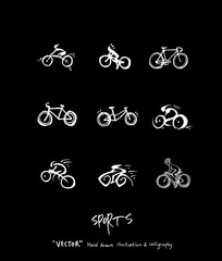 스포츠 포스터 / 손으로 그린 스포츠 그림