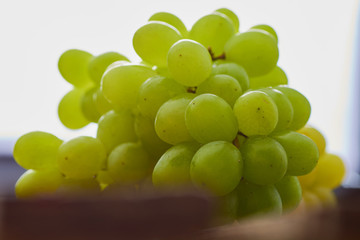 grapes on a light