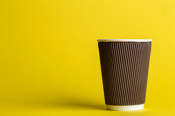 coffee in a cardboard glass