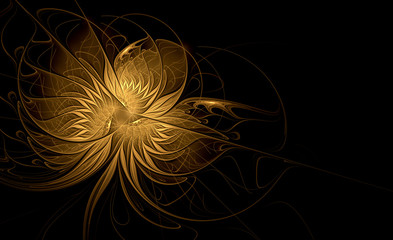 Abstract fractal flower