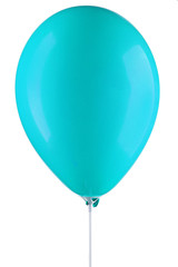 light blue inflated air balloon