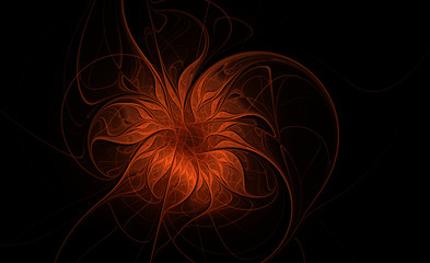 Fototapeta premium Streszczenie fraktal kwiat