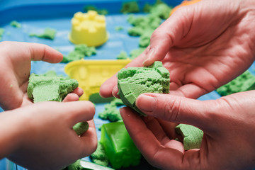 Child play kinetic sand