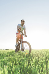 Woman on a bicycle