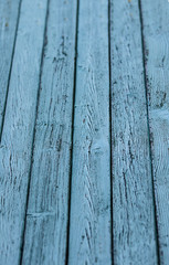 Wooden old painted blue boards vertically background