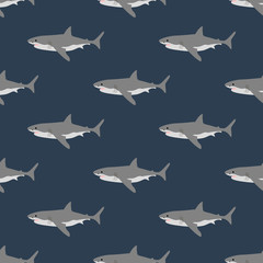 Shark seamless pattern