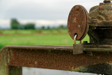 Rusty steel element, industrial background for commercial use