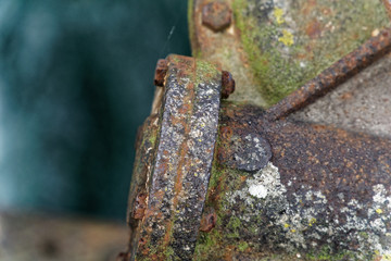 Rusty steel element, industrial background for commercial use