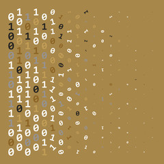 Streaming abstract binary code background. Data and technology, decryption and encryption. Coding or Hacker concept.